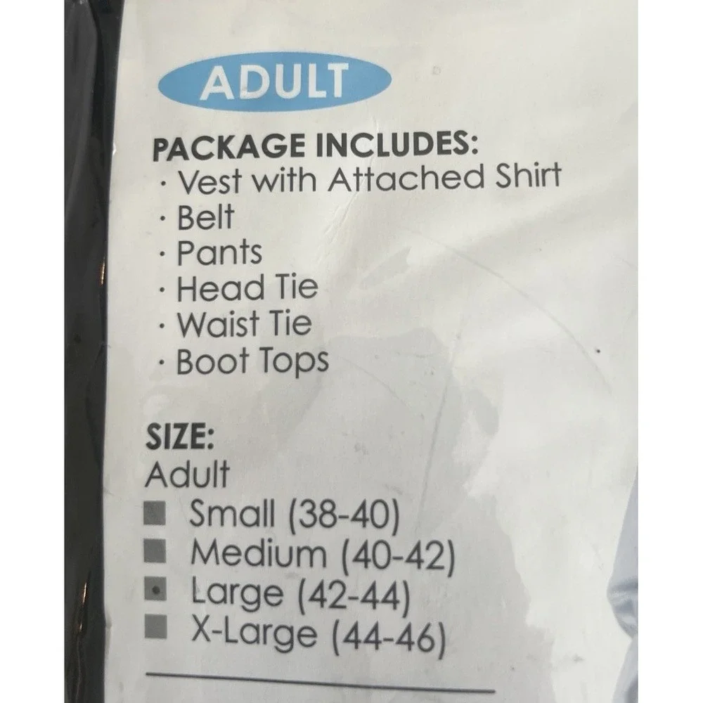California Costumes Scallywag Pirate Adult Large 42-44 Halloween Costume